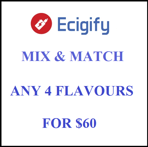 Any 4 x 60ml Flavours for $60